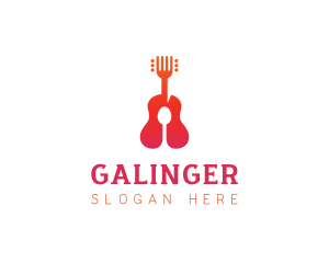 Dining - Acoustic Guitar Restaurant logo design