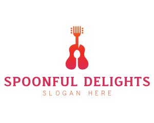 Acoustic Guitar Restaurant logo design