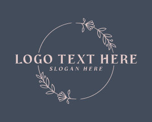 Craft - Feminine Floral Wreath logo design