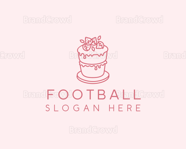 Strawberry Cake Bake Logo