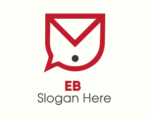 Envelope Chat Bubble Logo