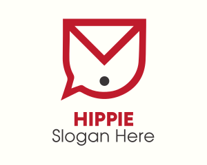 Envelope Chat Bubble Logo