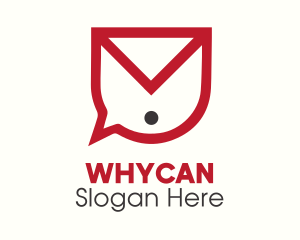 Envelope Chat Bubble Logo