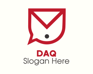 Customer Care - Envelope Chat Bubble logo design