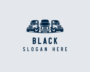Trailer - Blue Fleet Trucking logo design
