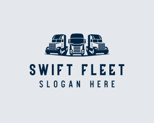 Fleet - Blue Fleet Trucking logo design