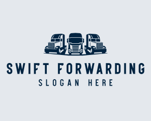 Blue Fleet Trucking logo design