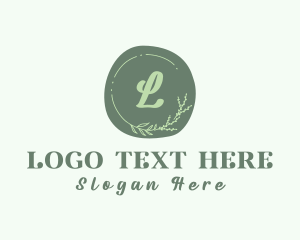 Eco Friendly - Organic Floral Wreath logo design