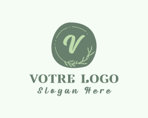 Organic - Organic Floral Wreath logo design