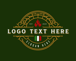 Pizzeria - Brick Oven Cuisine logo design