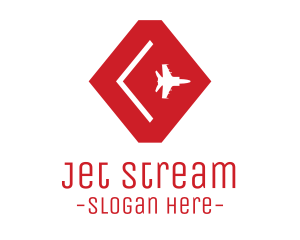 Jet - Red Jet Aviation logo design