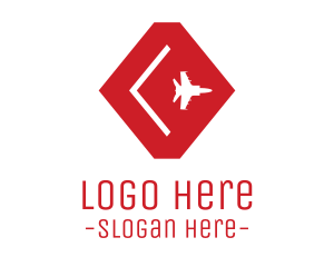 Computer - Red Jet Aviation logo design