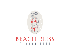 Swimwear - Feminine Swimwear Bikini logo design