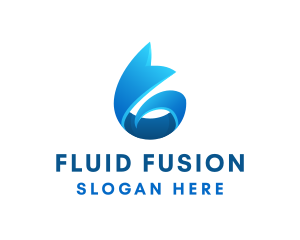 Blue Ribbon Water logo design