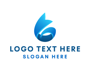 Water - Blue Ribbon Water logo design