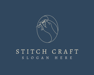 Needlework - Elegant Tailor Hand logo design