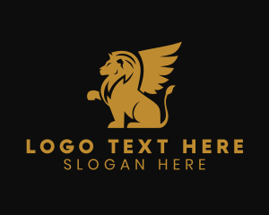 Luxe - Gold Premium Griffin logo design