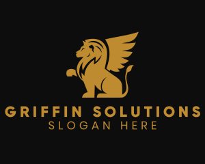 Griffin - Gold Premium Griffin logo design