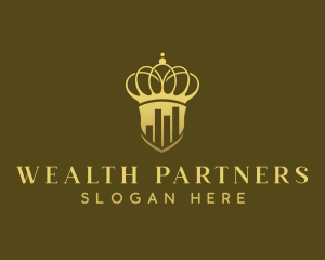 Financial Crown Graph logo design