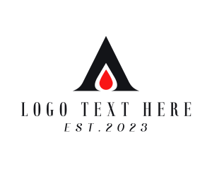 Publishing - Triangle Droplet Letter A logo design