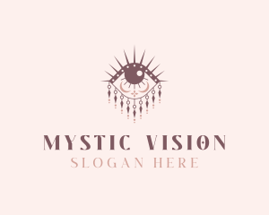 Fortune Teller - Tarot Fortune Teller Eye logo design