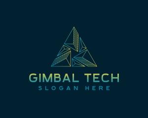 Pyramid Tech Developer logo design