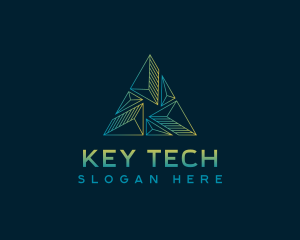 Pyramid Tech Developer logo design