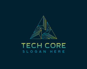 Pyramid Tech Developer logo design