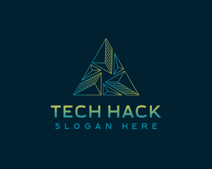 Pyramid Tech Developer logo design