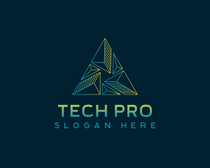 Pyramid Tech Developer logo design