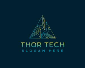 Pyramid Tech Developer logo design