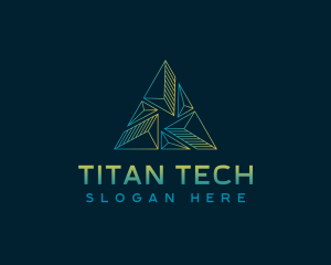 Pyramid Tech Developer logo design