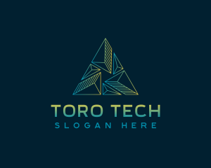 Pyramid Tech Developer logo design