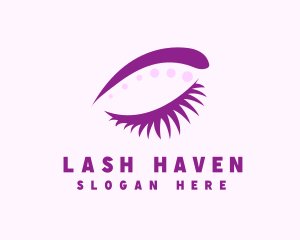 Stylish Lady Eyelash logo design