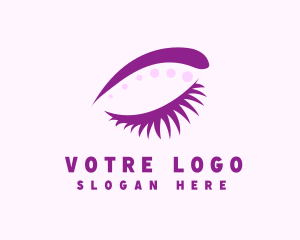 Eyelash - Stylish Lady Eyelash logo design