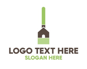 Broom - Home Cleaning Broom logo design