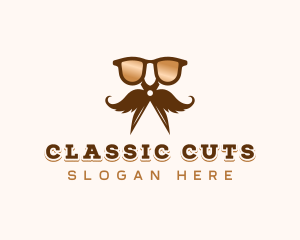 Shades Grooming Scissors logo design