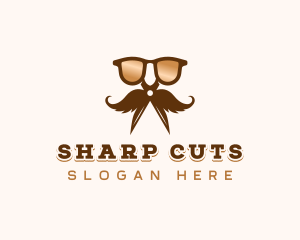 Cut - Shades Grooming Scissors logo design