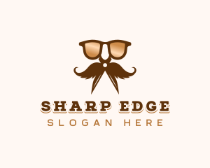 Cut - Shades Grooming Scissors logo design