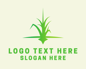 Grass Lawn Care Logo