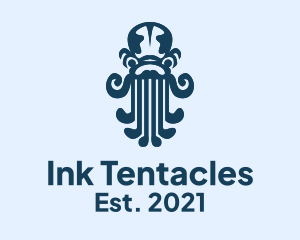 Tentacles - Octopus Seafood Kraken logo design