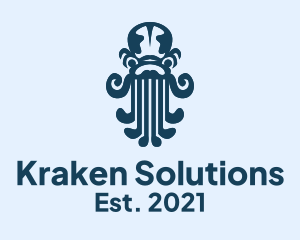 Kraken - Octopus Seafood Kraken logo design