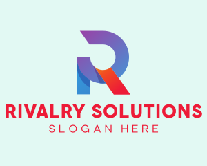 Colorful Letter R Company  logo design