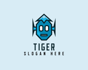 Media Player - Robot Clan Streaming logo design