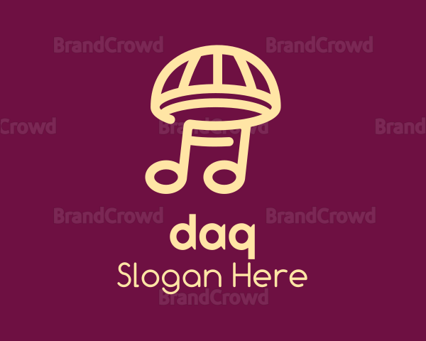 Music Umbrella Mushroom Logo