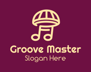 Soundcloud - Music Umbrella Mushroom logo design