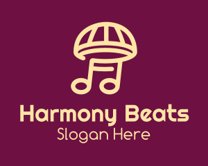 Streaming - Music Umbrella Mushroom logo design