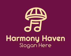 Compose - Music Umbrella Mushroom logo design