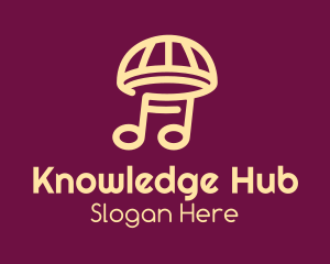 Playlist - Music Umbrella Mushroom logo design