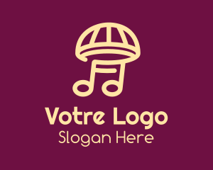 Hymn - Music Umbrella Mushroom logo design